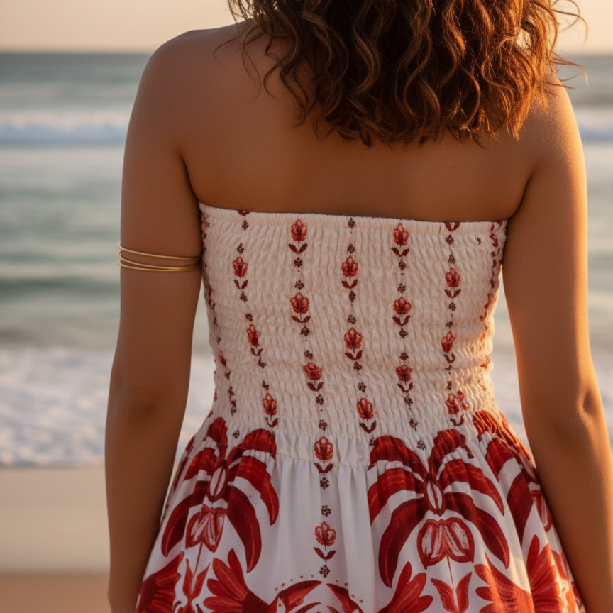 Vestido Longo Branco Rosalia Blanc
