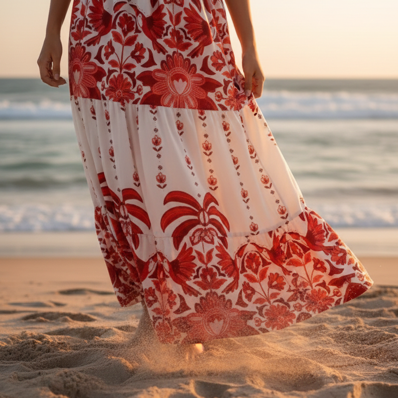 Vestido Longo Branco Rosalia Blanc