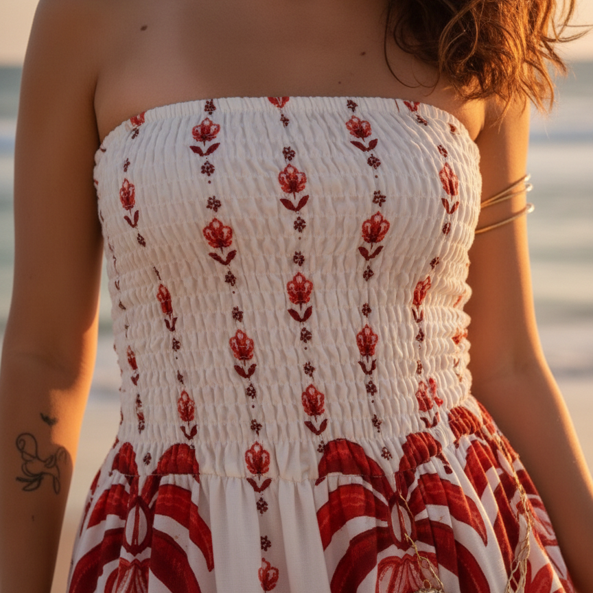 Vestido Longo Branco Rosalia Blanc